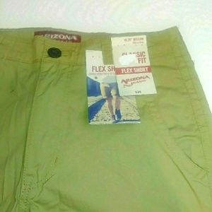 Arizona Jeans Classic Fit Flex Shorts Cedar Sage Size 26